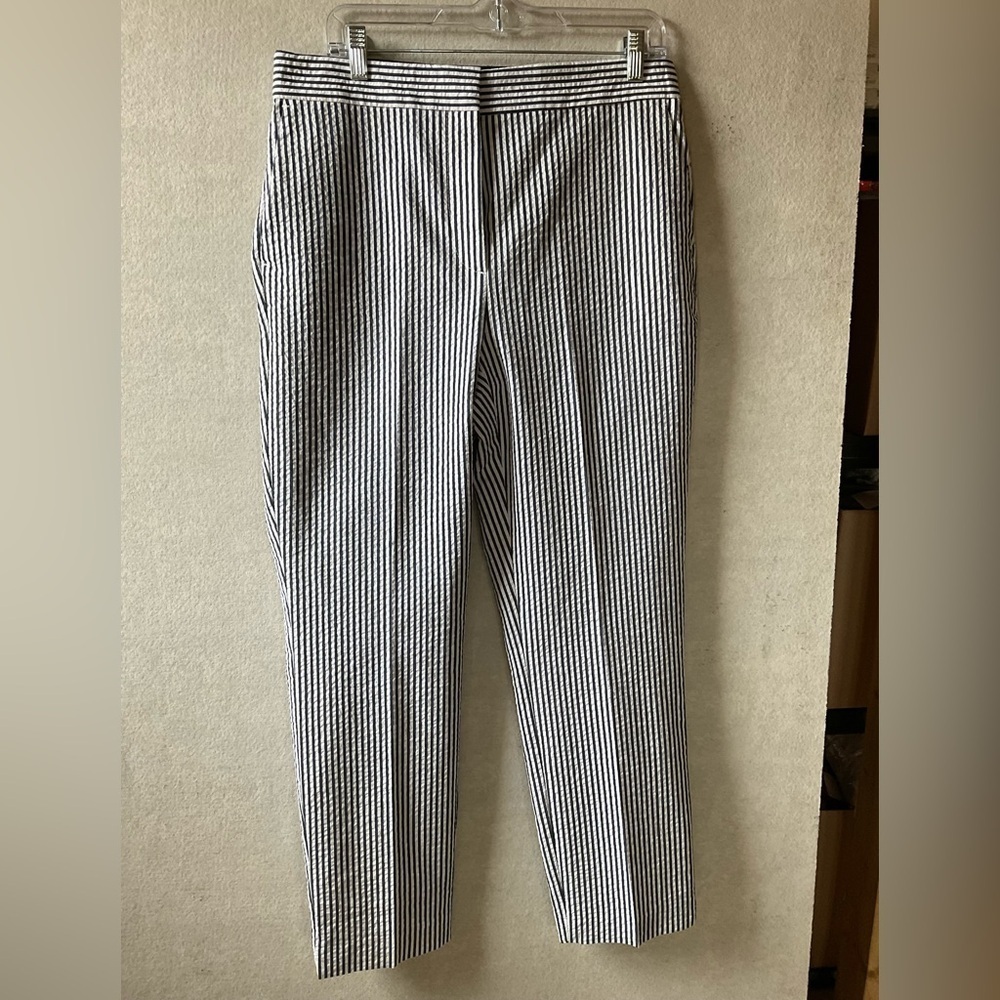 Zara pants. Navy blue and white. NWT. Size XL